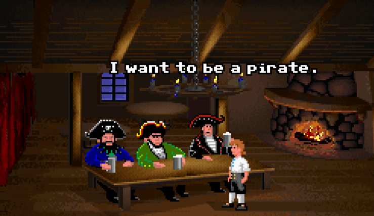 Guybrush wants to be a pirate